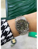 ROLEX AIR KING OYSTER PERPETUAL 34 REF 114200 OLIVE GREEN DIAL 34MM AUTOMATIC WATCH