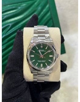 ROLEX OYSTER PERPETUAL 36 REF 126000 GREEN DIAL 36MM AUTOMATIC WATCH