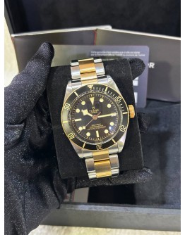 TUDOR BLACK BAY S&G HERITAGE REF 79733N BLACK DIAL 41MM AUTOMATIC WATCH