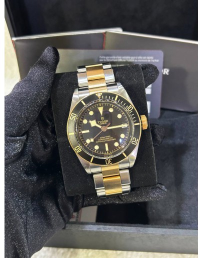 TUDOR BLACK BAY S&G HERITAGE REF 79733N BLACK DIAL 41MM AUTOMATIC WATCH