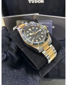 TUDOR BLACK BAY S&G HERITAGE REF 79733N BLACK DIAL 41MM AUTOMATIC WATCH