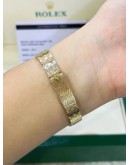 ROLEX LADY DATEJUST 18K 750 YELLOW GOLD DIAMOND DIAL REF 6917 26MM AUTOMATIC WATCH