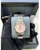 TAG HEUER CARRERA LADY PINK MOTHER OF PEARL DIAMONDS DIAL REF WV1417 27MM QUARTZ WATCH