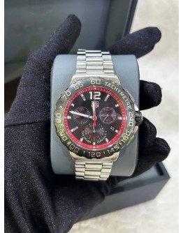TAG HEUER FORMULA 1 CHRONOGRAPH REF CAU1116 BLACK DIAL 42MM QUARTZ WATCH