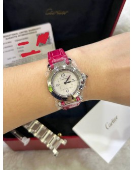 CARTIER PASHA DE REF WSPA0021 WHITE DIAL 30MM QUARTZ WATCH