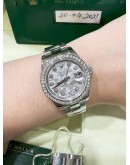 ROLEX LADY DATEJUST DIAMOND METEORITE DIAMOND BEZEL 26MM AUTOMATIC WATCH