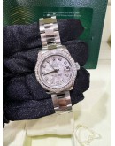 ROLEX LADY DATEJUST DIAMOND METEORITE DIAMOND BEZEL 26MM AUTOMATIC WATCH