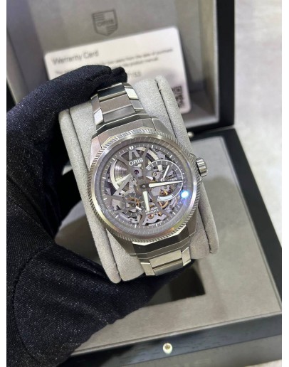 ORIS CROWN PROPILOT X CALIBRE 115 BIG 10 DAY POWER RESERVE TITANIUM REF 01.115.7759.7153 44MM MANUAL WINDING WATCH