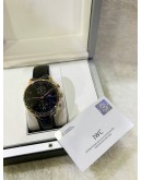 IWC PORTUGUESE CHRONOGRAPH REF IW371415 18K 750 YELLOW GOLD 40MM AUTOMATIC WATCH