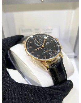 IWC PORTUGUESE CHRONOGRAPH REF IW371415 18K 750 YELLOW GOLD 40MM AUTOMATIC WATCH