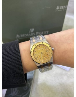 AP AUDEMARS PIGUET ROYAL OAK CHAMPIONSHIP REF 56175TT 18K 750 HALF YELLOW GOLD LIMITED TO 2000 PIECES WORLDWIDE 33MM QUARTZ WATCH