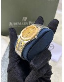 AP AUDEMARS PIGUET ROYAL OAK CHAMPIONSHIP REF 56175TT 18K 750 HALF YELLOW GOLD LIMITED TO 2000 PIECES WORLDWIDE 33MM QUARTZ WATCH
