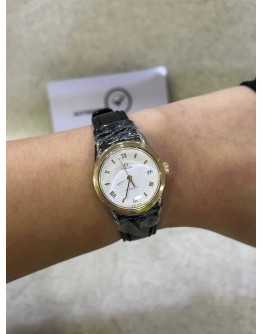 2000 OMEGA SPEEDMASTER CLASSIC HERITAGE REF 166.0285 HALF 18K 750 YELLOW GOLD 26MM QUARTZ WATCH