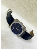 BELL & ROSS BR S64 BLUE DIAL DIAMOND BEZEL 39MM QUARTZ WATCH