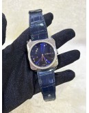 BELL & ROSS BR S64 BLUE DIAL DIAMOND BEZEL 39MM QUARTZ WATCH