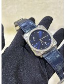 BELL & ROSS BR S64 BLUE DIAL DIAMOND BEZEL 39MM QUARTZ WATCH