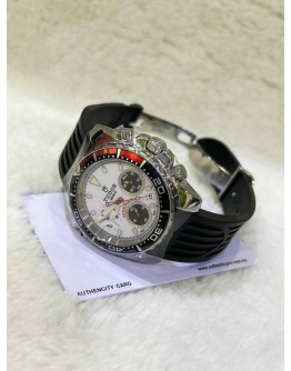 TUDOR HYDRONAUT II CHRONOGRAPH REF 20360 PANDA WHITE DIAL 40MM AUTOMATIC WATCH