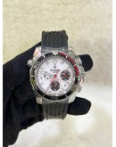 TUDOR HYDRONAUT II CHRONOGRAPH REF 20360 PANDA WHITE DIAL 40MM AUTOMATIC WATCH