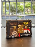 LOUIS VUITTON WORLD TOUR PETITE MALLE TRUNK LIMITED EDITION CROSSBODY BAG IN MONOGRAM PRINT CANVAS & LEATHER