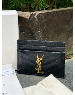 YSL YVES SAINT LAURENT MATELASSÈ CARD CASE