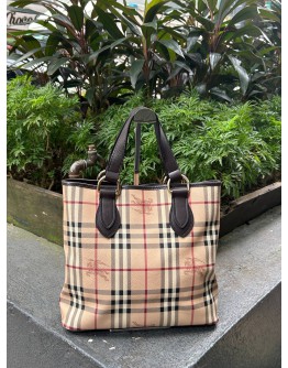 BURBERRY HAYMARKET CHECK NOVA HANDLE BAG