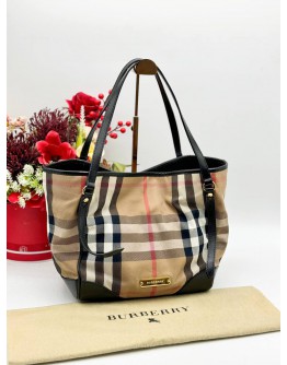 BURBERRY HOUSE CHECK CANTERBURY TOTE BAG 