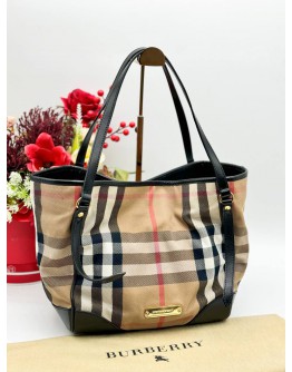 BURBERRY HOUSE CHECK CANTERBURY TOTE BAG 