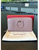 SALVATORE FERRAGAMO GANCINI LONG ZIPPY WALLET