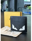 FENDI ELITE MONSTER EYES INLAY BI FOLD WALLET