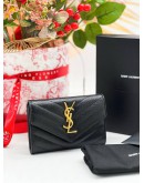 YSL CASSANDRE MATELLASSE ENVELOPE WALLET