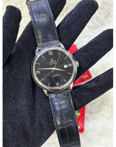OMEGA DE VILLE PRESTIGE REF 424.13.40.20.01.001 BLACK DIAL 40MM AUTOMATIC WATCH