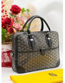 GOYARD BLACK AMBASSADE BRIEDCASE PM BUSINESS BAG 