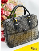 GOYARD BLACK AMBASSADE BRIEDCASE PM BUSINESS BAG 