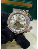 ROLEX OYSTER PERPETUAL DATEJUST DIAMOND YELLOW GOLD 