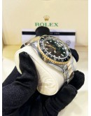 ROLEX GMT-MASTER II REF 16713 HALF 18K 750 YELLOW GOLD BLACK DIAL 40MM AUTOMATIC WATCH