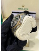 ROLEX GMT-MASTER II REF 16713 HALF 18K 750 YELLOW GOLD BLACK DIAL 40MM AUTOMATIC WATCH