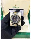 ROLEX GMT-MASTER II REF 16713 HALF 18K 750 YELLOW GOLD BLACK DIAL 40MM AUTOMATIC WATCH