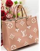 LOUIS VUITTON ON THE GO MM BO-COLOUR BEIGE