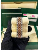 ROLEX DATEJUST 36 REF 116231 HALF 18K 750 ROSE GOLD PINK DIAMOND DIAL 36MM AUTOMATIC WATCH
