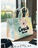 COACH CARGO TOTE BAG 26 WITH RAINBOW TIE DYE PRINT