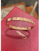 CARTIER LOVE BRACELET 18K 750 ROSE GOLD WITH DIAMOND SIZE 18