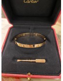 CARTIER LOVE BRACELET 18K 750 ROSE GOLD WITH DIAMOND SIZE 18