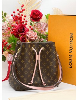 LOUIS VUITTON NEONEO IN MONOGRAM CANVAS WITH PINK TRIM LEATHER