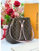 LOUIS VUITTON NEONEO IN MONOGRAM CANVAS WITH PINK TRIM LEATHER