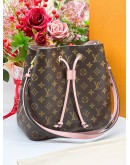 LOUIS VUITTON NEONEO IN MONOGRAM CANVAS WITH PINK TRIM LEATHER