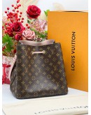 LOUIS VUITTON NEONEO IN MONOGRAM CANVAS WITH PINK TRIM LEATHER