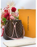 LOUIS VUITTON NEONEO IN MONOGRAM CANVAS WITH PINK TRIM LEATHER