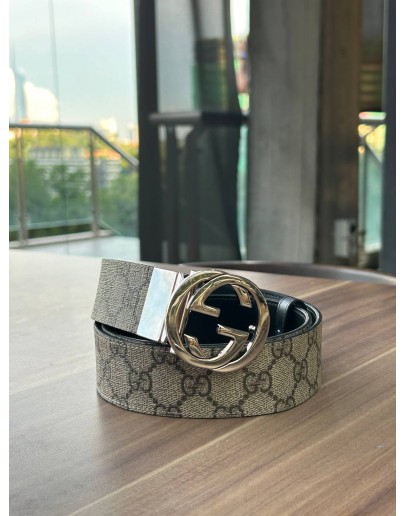GUCCI MARMONT GG SUPREME CANVAS BELT