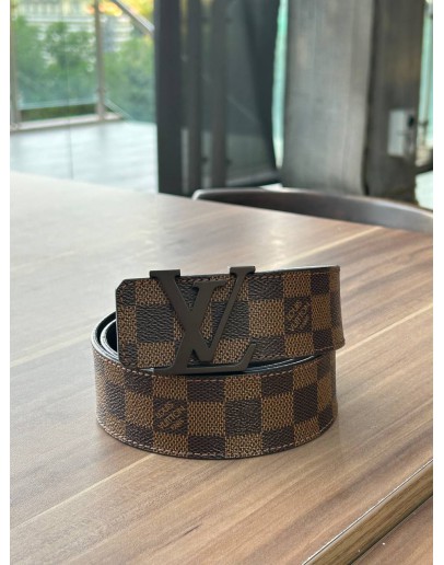 LOUIS VUITTON BELT IN DAMIER EBENE CANVAS