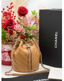 CHANEL SMALL CHEVRON DRAWSTRING BUCKET BAG